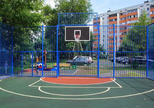 Забор Protect для баскетбольной площадки в Чистополе